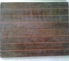 Carrelage fond de la douche