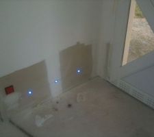 Spot &agrave; led bleu entr&eacute;e