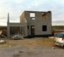 étanchéité des fondations de la façade terminée