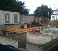 Pr&eacute;paration coffrage des poutre