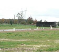 Notre terrain vu du bas du lotissement