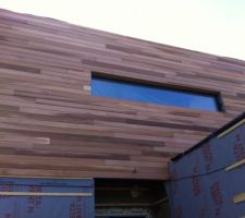 Facade Nord en red cedar :)