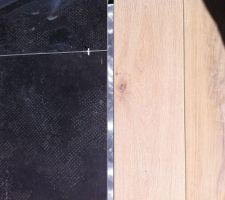 Voila ce que cela va donner au RDC :)
(carrelage   listel alu   parquet chêne blanc)