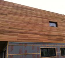 Facade EST en red cedar