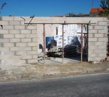 El&eacute;vation sous-sol.
entr&eacute;e du garage.