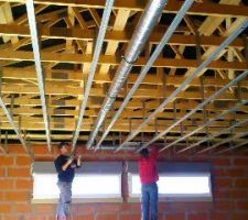 Ferraillage plafond du salon