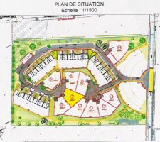 Plan de situation dans le lotissement