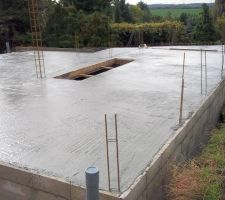 Dalle du RDC coulée