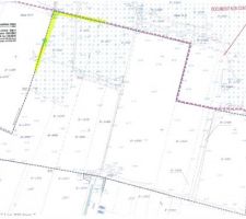 L'angle surlign&eacute; en jaune correspond &agrave; l'angle de la partie constructible.