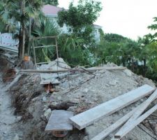 Partie haute du terrain avant terrassement