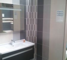 Carrelage choisi pour la salle de bain