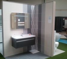 Carrelage choisi pour la salle de bain