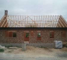 Pose de la charpente