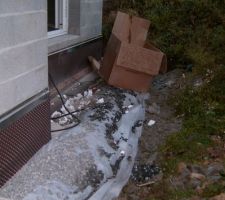 Etat du drainage après 2 jours de travail des plaquistes