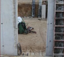 L'ouverture de la descente d'escalier