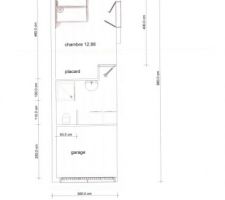 Garage am&eacute;nager en 3 parties