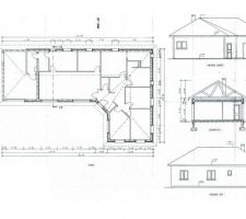 Plan et facades Est - Ouest