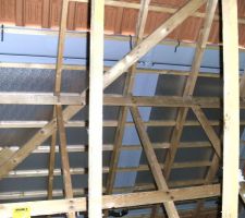 Panneaux solaires vu des combles