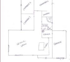 Plan plus détaillé de la maison