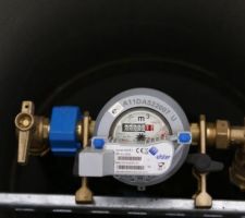 Compteur d'eaux avec vanne d'arret