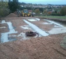 Fouilles effectuées sous une pluie torrentielle