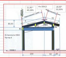 Plan pignon maçonné ferme 3