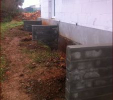 Murets pour la terrasse