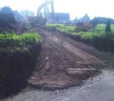 Le debut du terrassement