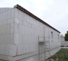 Les génoises finies en façade nord