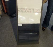 Carrelage sol, frise et mur salle d'eau