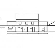 Façade sans balcon projet 1
