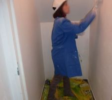 Peinture dans les toilettes