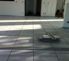 Pose du carrelage 50x50
