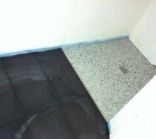 Douche italienne dans la salle de douche