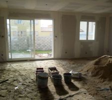 Pr&eacute;paration du sol avant pose carrelage