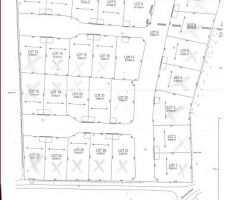 Voici le plan du lotissement et notre terrain est le lot n&deg;11.