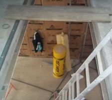 Emplacement futur escalier