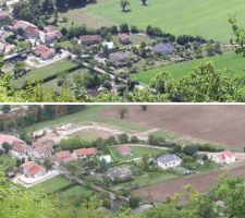 Le lotissement vue du Rocher de Comboire