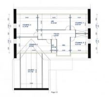 Constructeur 1:
Plan proposé de l'étage.