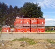 Agglos coffrant pret &agrave; etre coul&eacute;s