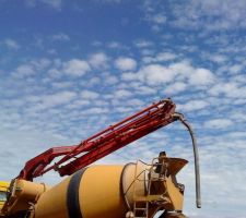 La pompe pour couler les agglos coffrant