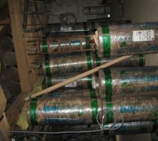 Livraison de la laine de verre knauf kifit 35 : 220mm et 80mm