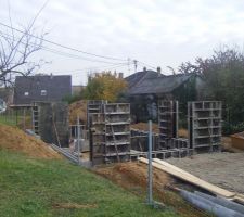 Coffrage murs vide sanitaire