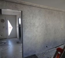 Peinture sablée chambre