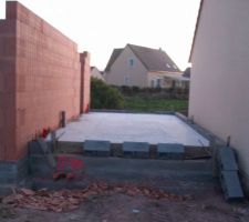 Dalle du garage