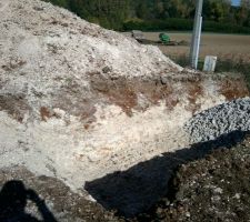 Création du chemin d'accès
hauteur 2.20 m
largeur 4.20m
longueur env. 11.50m