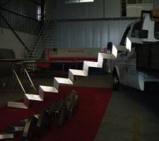 Fabrication de l'escalier.