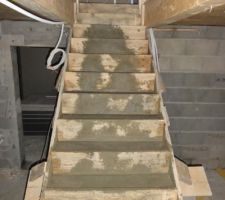 L'escalier coulé