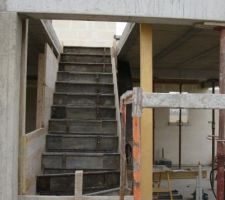 Moule de l escalier en beton