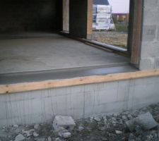 Seuil pour la baie vitrée